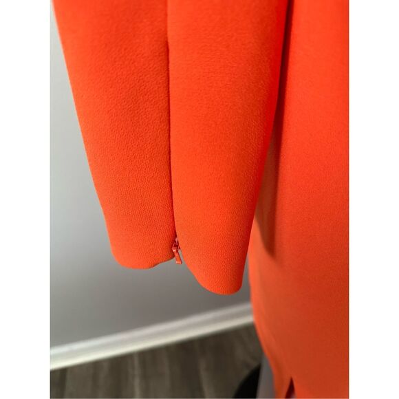 Safiyaa Ottavia Asymmetric Crepe Gown in Orange US 8 $1815 - Picture 10 of 12